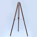 Hampton Nautical 65-Inch Floor Standing Antique Copper with Leather Griffith Astro Telescope Tripod Legs