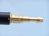 Hampton Nautical 65-Inch Floor Standing Brass and Leather Anchormaster Telescope Extended Eyepiece