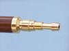 Hampton Nautical 65-Inch Floor Standing Brass and Wood Anchormaster Telescope Extended Eyepiece