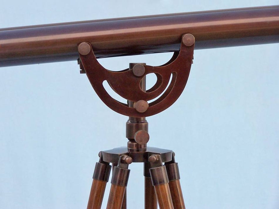 Hampton Nautical 65-Inch Floor Standing Bronzed Anchormaster Telescope Tripod Body Base