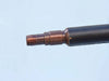 Hampton Nautical 65-Inch Floor Standing Bronzed with Leather Anchormaster Telescope Eyepiece