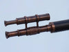 Hampton Nautical 65-Inch Floor Standing Bronzed with Leather Griffith Astro Telescope Extended Eyepiece and Viewfinder