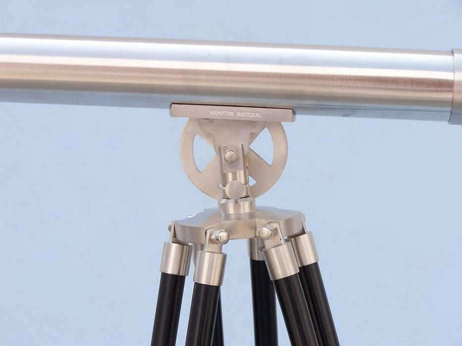 Hampton Nautical 65-Inch Floor Standing Brushed Nickel Griffith Astro Telescope Tripod Body with Engraved Name