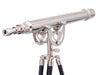 Hampton Nautical 65-Inch Floor Standing Chrome Anchormaster Telescope
