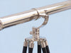 Hampton Nautical 65-Inch Floor Standing Chrome Galileo Telescope Body Tripod Right Profile