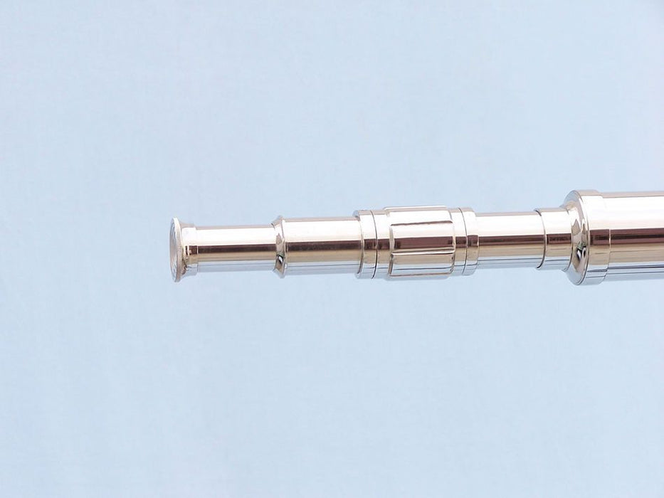 Hampton Nautical 65-Inch Floor Standing Chrome Galileo Telescope Rear Body Eyepiece