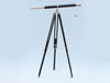 Hampton Nautical 65-Inch Floor Standing Chrome and Leather Galileo Telescope and Tripod
