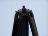Hampton Nautical 65-Inch Floor Standing Oil-Rubbed Bronze White Leather With Black Stand Griffith Astro Telescope Tripod Base