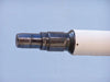 Hampton Nautical 65-Inch Floor Standing Oil-Rubbed Bronze and White Leather Anchormaster Telescope Body Eyepiece