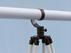 Hampton Nautical 65-Inch Floor Standing Oil Rubbed Bronze and White Leather Galileo Telescope Tripod Body
