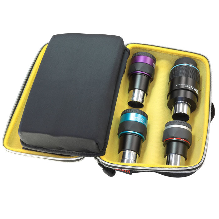 Vixen Telescope Eyepiece Accessory Case Set Inside Profile with Eyepieces