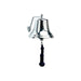 Weems & Plath 8-Inch Chrome Bell with Navy Monkey's Fist Lanyard
