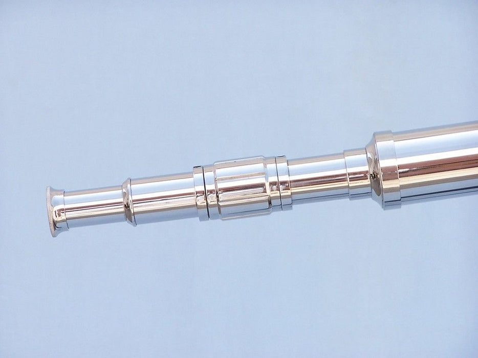 Hampton Nautical 60-inch Floor Standing Chrome Harbor Master Telescope