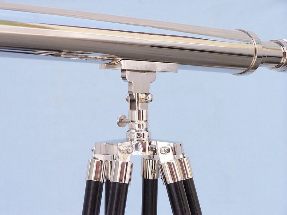 Hampton Nautical 60-inch Floor Standing Chrome Harbor Master Telescope