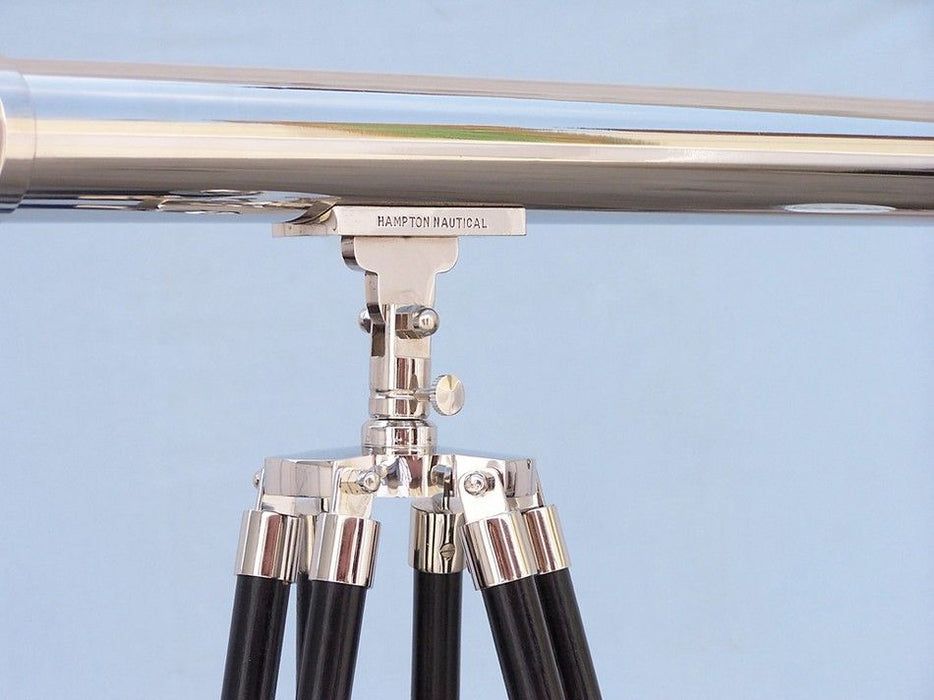 Hampton Nautical 60-inch Floor Standing Chrome Harbor Master Telescope