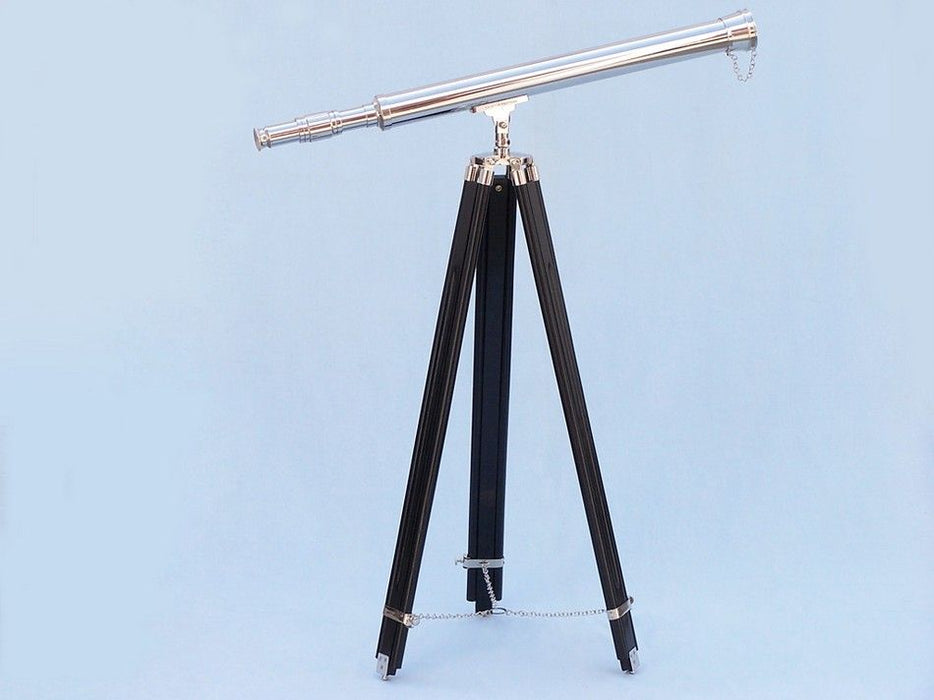 Hampton Nautical 60-inch Floor Standing Chrome Harbor Master Telescope